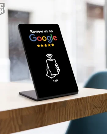 Google Reviews Stand NFC μικρό χωρίς Λογότυπο - Λευκό