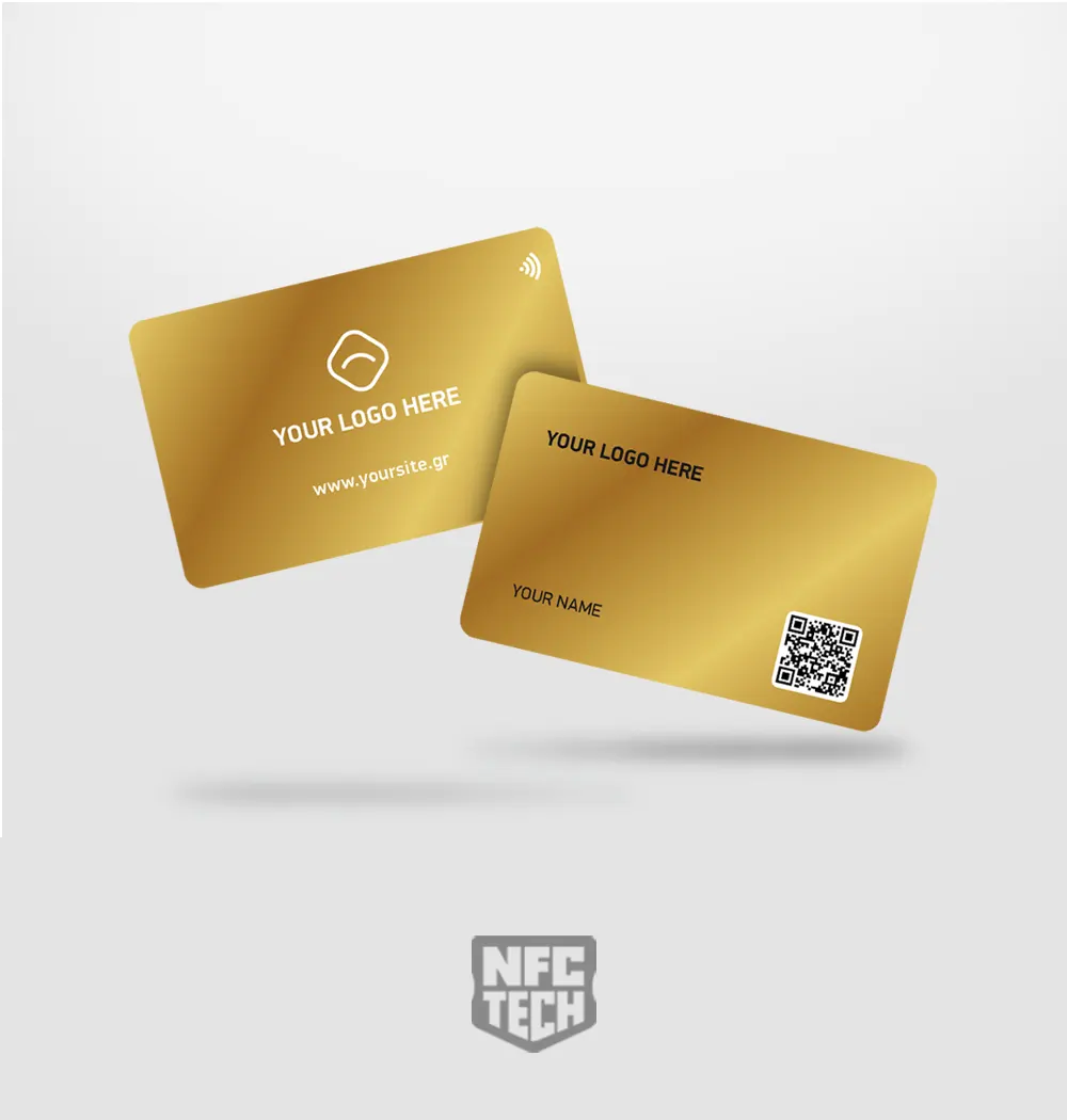 Επαγγελματική Κάρτα NFC PVC Gold – Gold