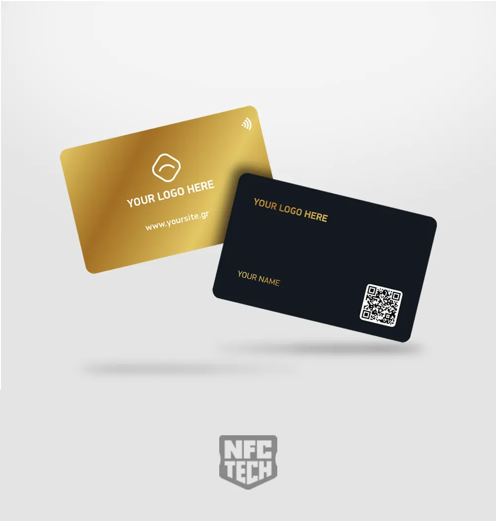 Επαγγελματική Κάρτα NFC PVC Gold – Black