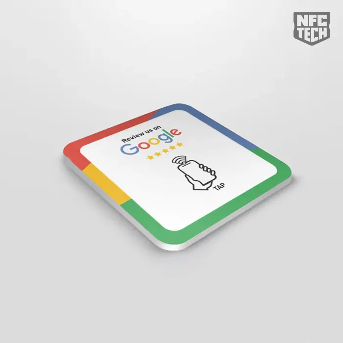 Google Reviews σουβέρ NFC 12cm X 12cm χωρίς Λογότυπο