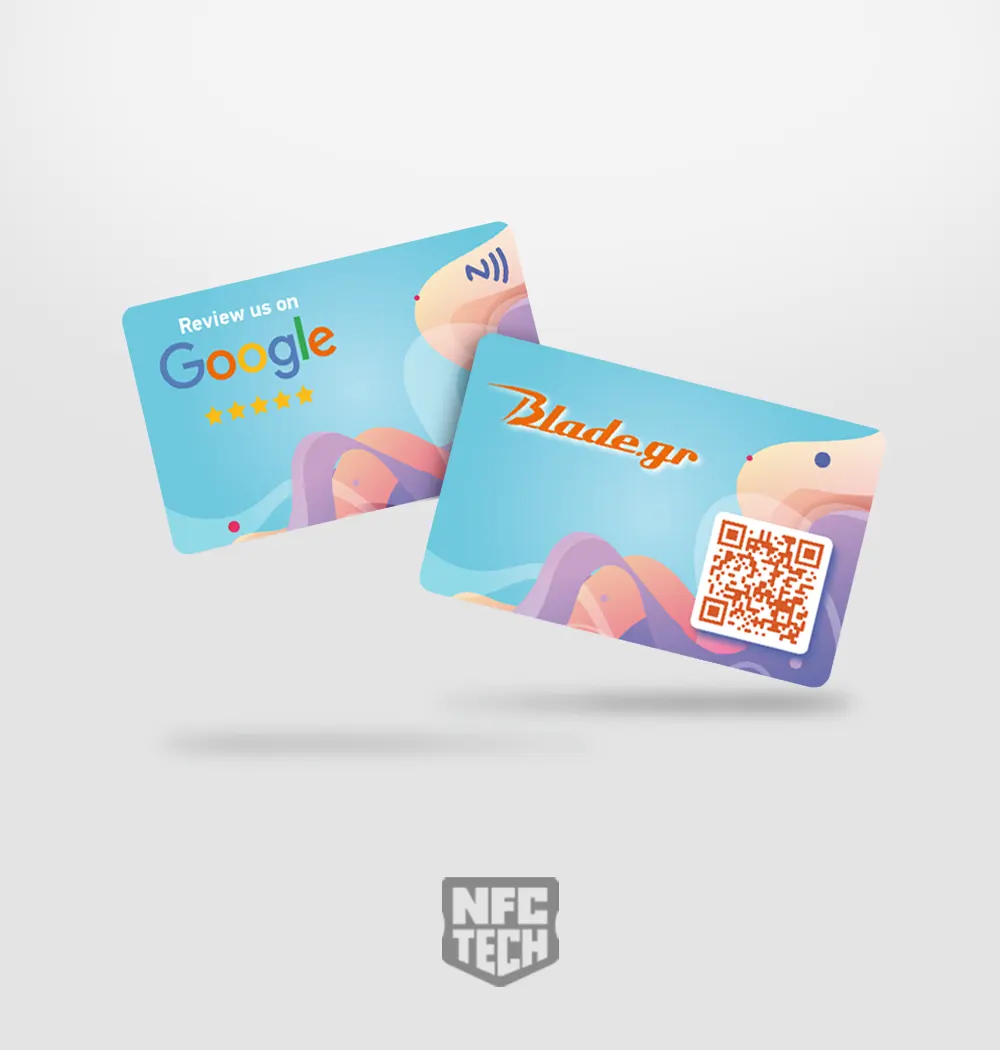 Google Reviews NFC Card με QR Code