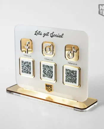 LETS GET SOCIAL STAND GOLD