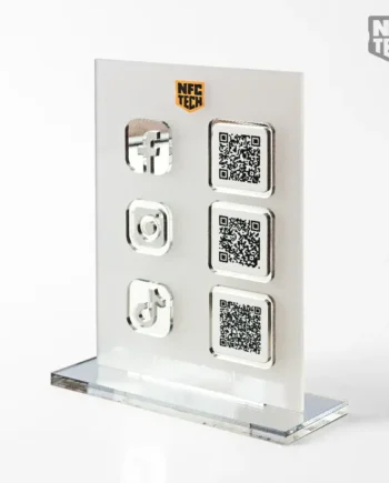 Σταντ Social Media Αμμοβολή Ασημί